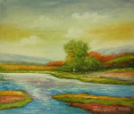 Tree and River - HS0907 (60x90 cm)