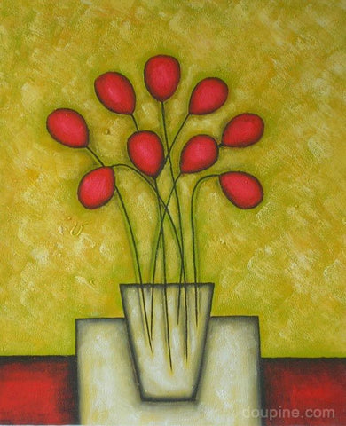 Red Flowers - HS2587 (60x90 cm)