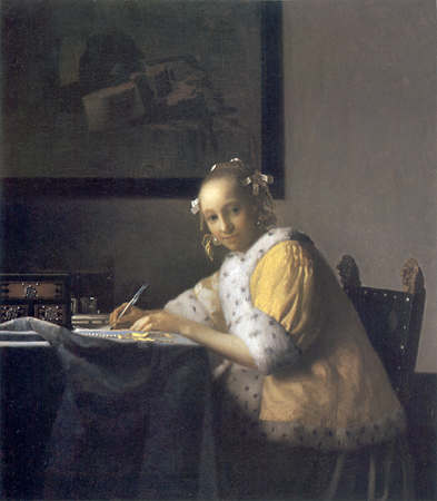A Lady Writing A Letter