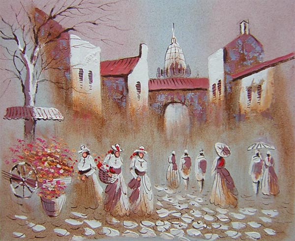 the ladies sell flowers[HS0283]