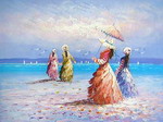 Four lady on the sea[HS0343]