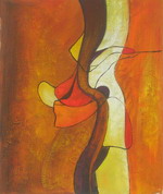 Leaning against the tree[HS2034]