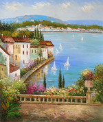 Sailboats on the Peaceful Offing[HS2328]