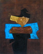 Blue Crystal and Crude Marble[HS2360]