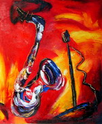 Sax & Microphone[HS2480]