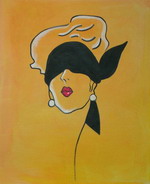 Woman with black headband 2[HS2682]