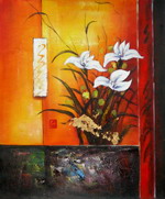 Bunches of white flowers[HS3068]