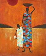 Mother and her Daughter[HS3607]