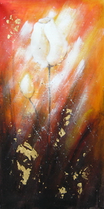 Flowers in Bud 24"x48"[HS4341]