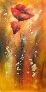 flower sisters 24"x48"[HS4342]