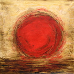Red round 40"x40"[HS4348]