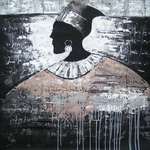 Look left 40"x40"[HS4354]